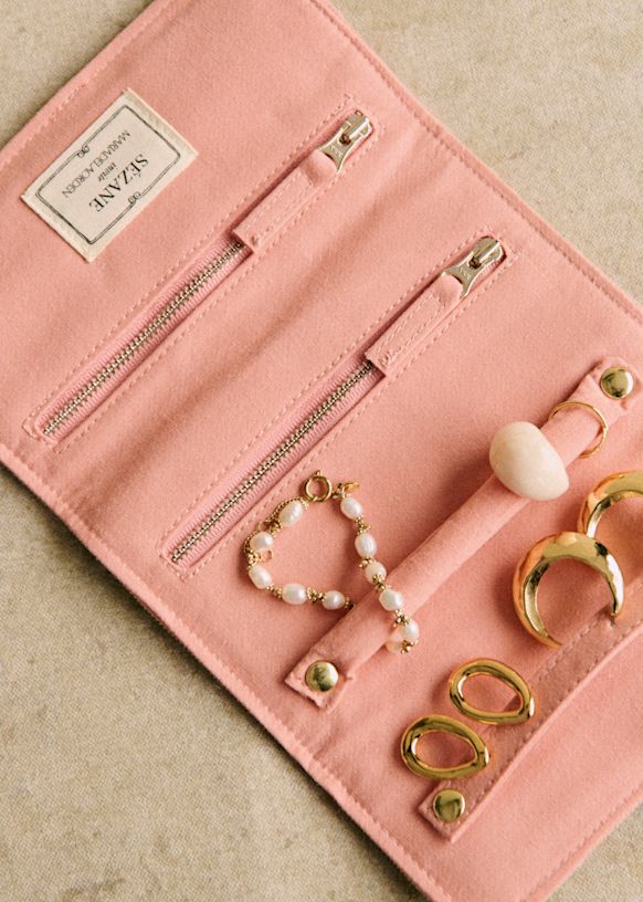 Flat Jewelry Pouch Sezane x MDLO Candeur Print Cotton Sezane