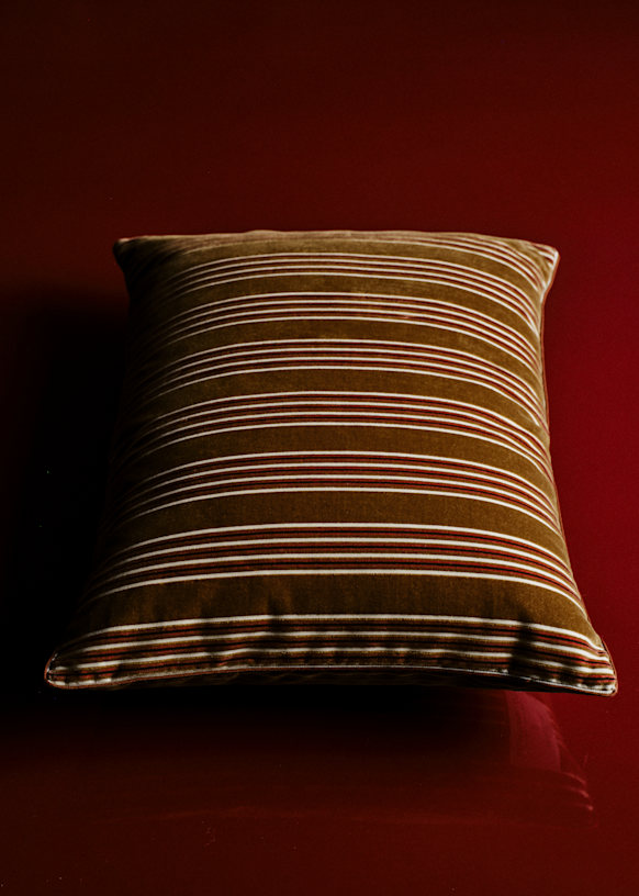 Cushion Stripes Velvet - Large model
