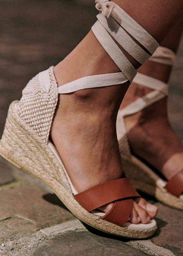 Ilda Espadrilles Hazelnut Goat Leather Octobre Éditions