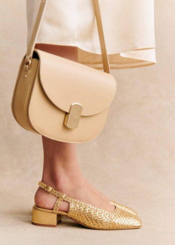 Escarpin doré hotsell sezane