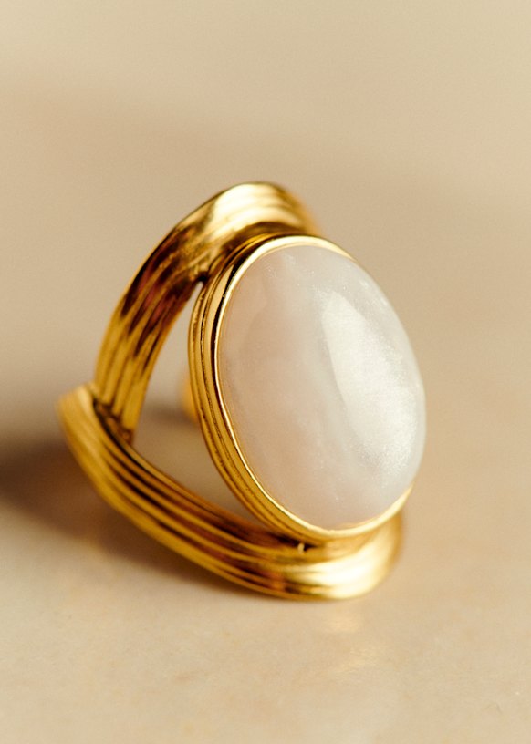 SEZANE セザンヌ　アップサイクル真鍮製ゴールドリング Gemma リング - ゴールド - リサイクル真鍮 - Sézane
