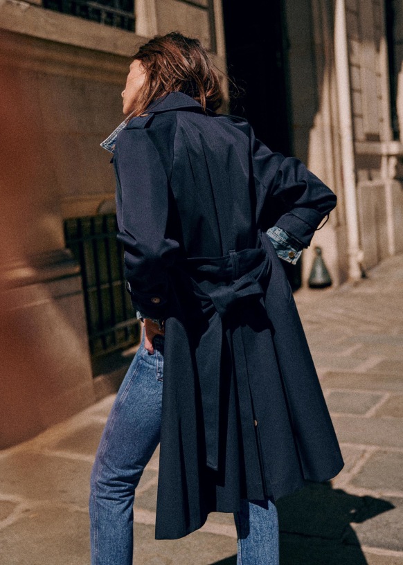 Womens blue trench coat new arrivals