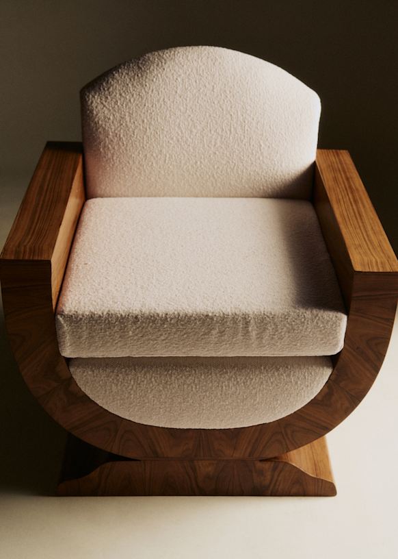 Fauteuil in palissandre art déco années 30