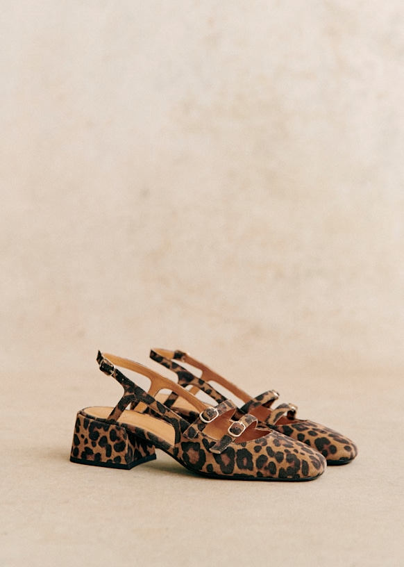 Sezane leopard shoes clearance