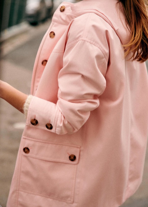 pink spring coat
