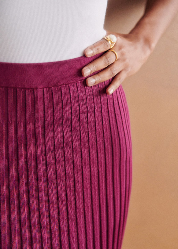 Lili Skirt - Brown - Viscose - Sézane