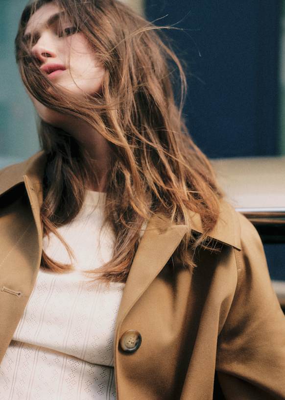 Bobby Jacket - Light Beige - Organic Cotton - Sézane