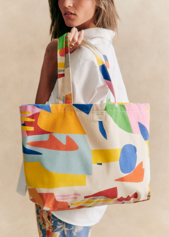 Totebag - Sézane x G-Kero - Multico arty - Cotton - Sézane