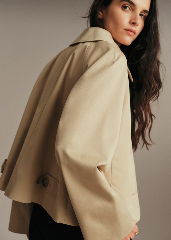 Bobby Jacket - Camel - Organic cotton - organic textile - Sézane