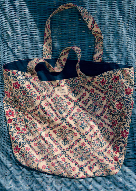 Maxi Totebag - Sézane x Holiday - Camel - Cotton - Sézane