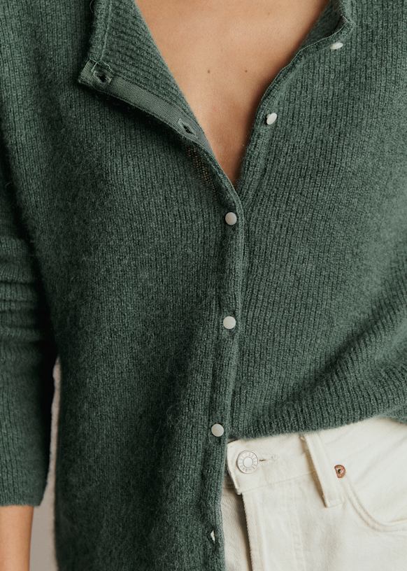 Gaspard Cardigan - Ecru - Super kid mohair - Sézane