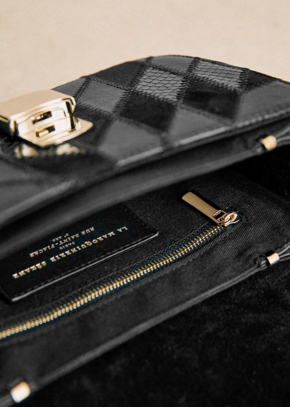 Fendi Wallet Velvet On Chain Shoulder Crossbody Bag