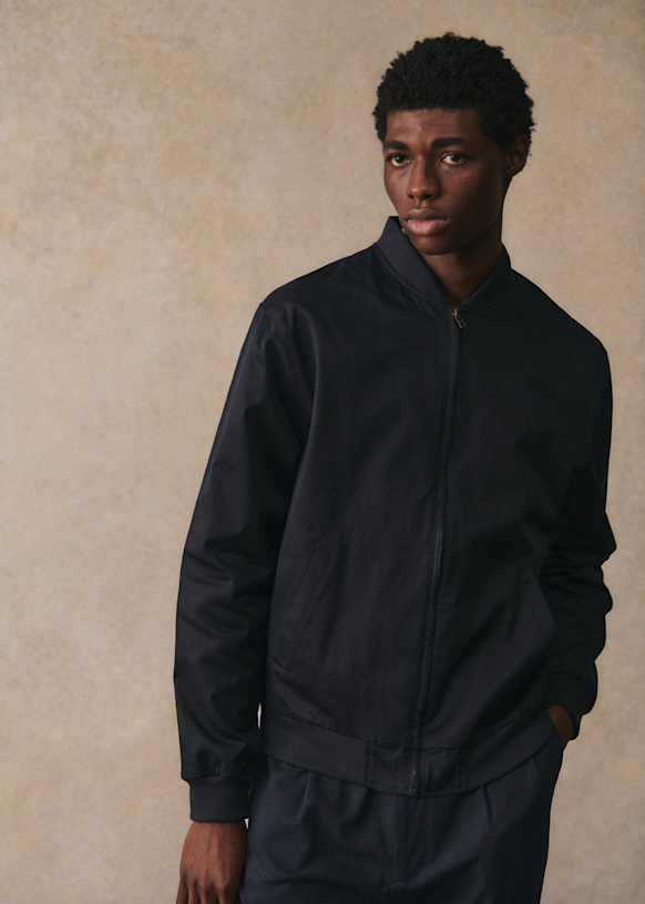 Gardner Jacket - Navy - Organic cotton - organic textile - Octobre Éditions