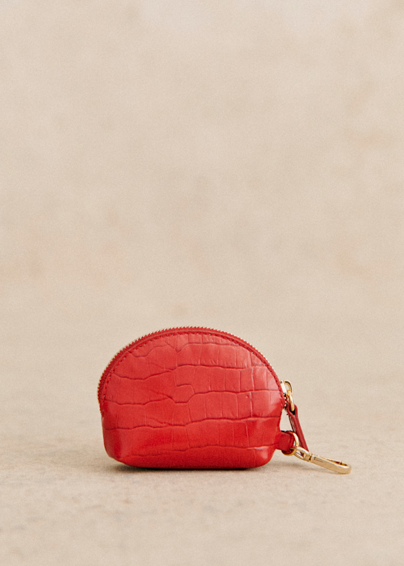 Leather Coin Purse, Vintage Style Twist Clasp Coin Pouch