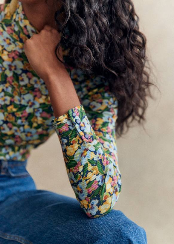 Felix Jumper - Sézane x Aimie - Poetry blue - Organic cotton - organic  textile - Sézane