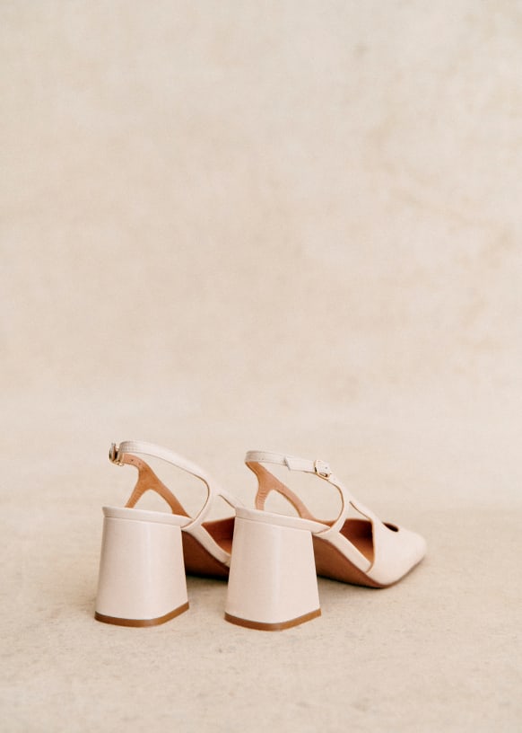 Elisa Sling Backs - Patent Black - Sézane Elisa Sling Backs - Patent Black - Sézane