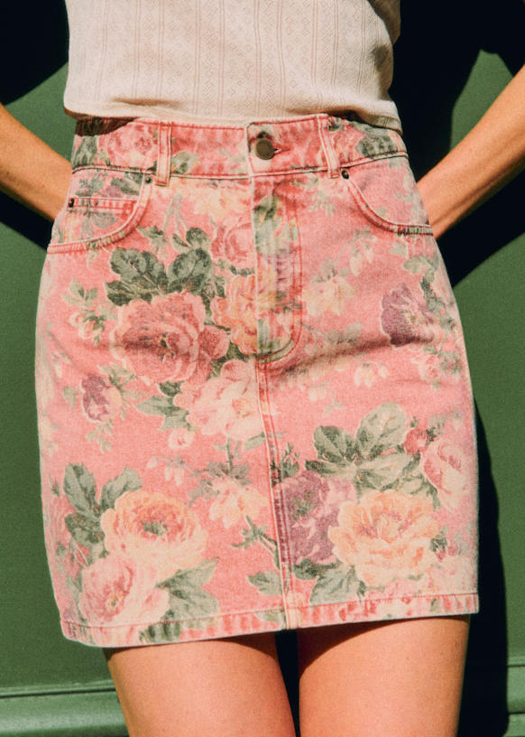 Marja Skirt - Latte - Organic cotton - organic textile - Sézane