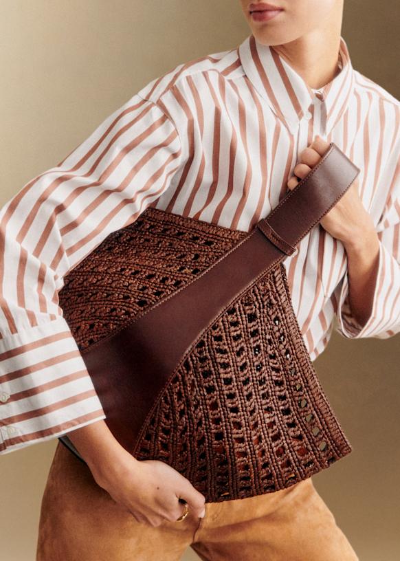 Cleo Basket - Raffia Choco - Raffia - Sézane