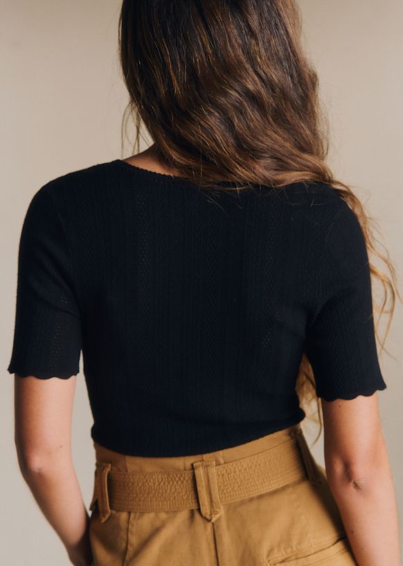 Alix Jumper - Black - Viscose ECOVERO™ LENZING™ - Sézane
