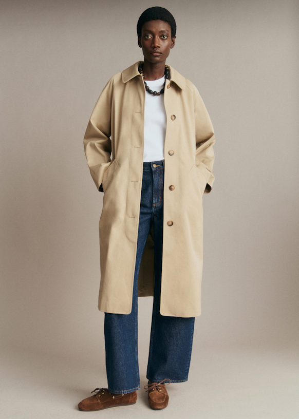 Clyde Coat - Camel - Organic Cotton - Sézane