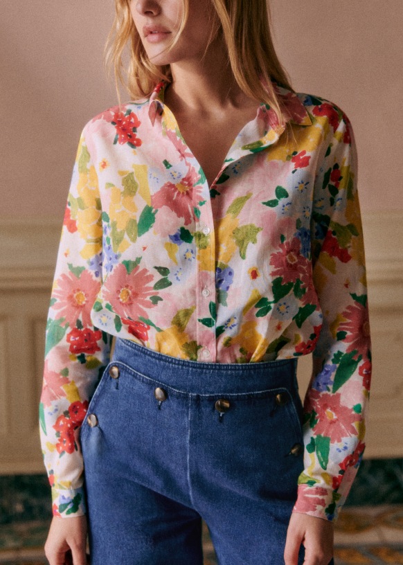sezane lauren blouse