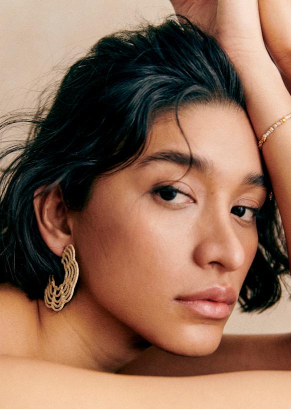 Sézane Tia Hoop Earring Tia Hoop Earrings - Gold - Brass - Sézane