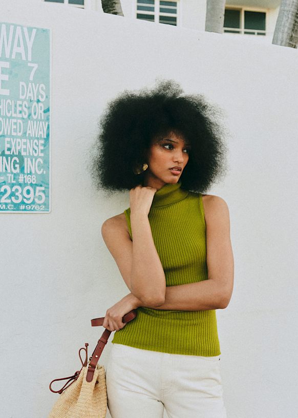 Yohan セーター - カクタス - メリノウール - Sézane