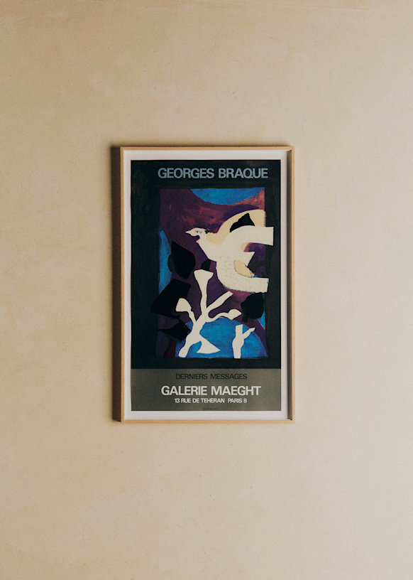 Affiche Galerie Maeght, Derniers messages, Braque