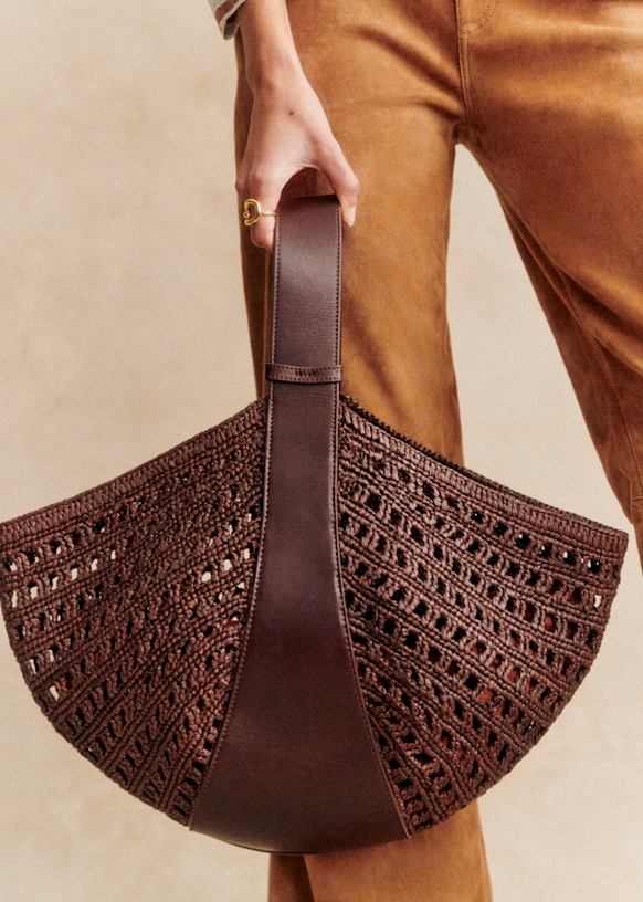 Cleo Basket - Raffia Choco - Raffia - Sézane