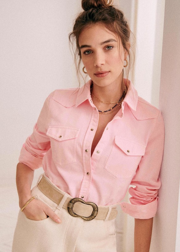Chemise rosa sezane outlet