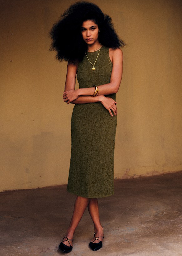Wilma Dress - Szane - Olive Green - XS - Woman