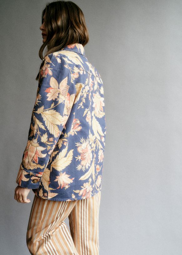 Naochan様 新品未使用 bergfabel linen jacket Gab Jacket - Never-Ending Summer Print - Organic cotton