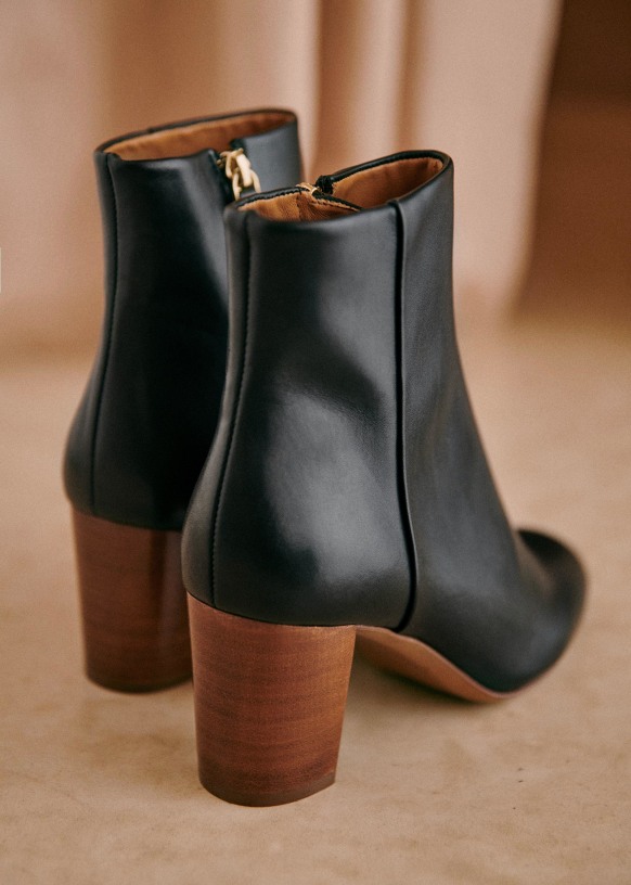 bottines lea dorees sezane