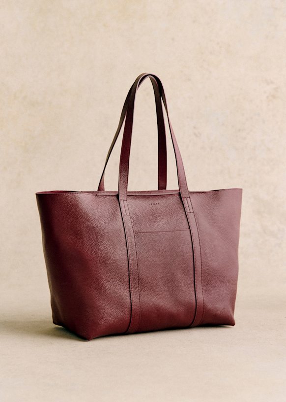 Gabin Bag - Textured Black - Bovine leather - Sézane