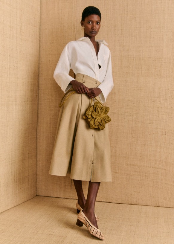 SINOON ■ Frill Midi Skirt MUSINSA | SINOON SIDE FRILL MIDI SKIRT (RED)