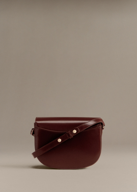 Claude Bag - Chocolate Crocodile Print - Crocodile-embossed