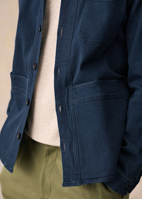 Will Jacket - Dark Green - Organic Cotton - Sézane
