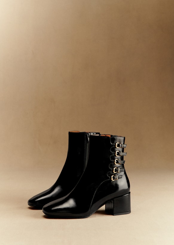 Bottines Leonie - Noir Vernis