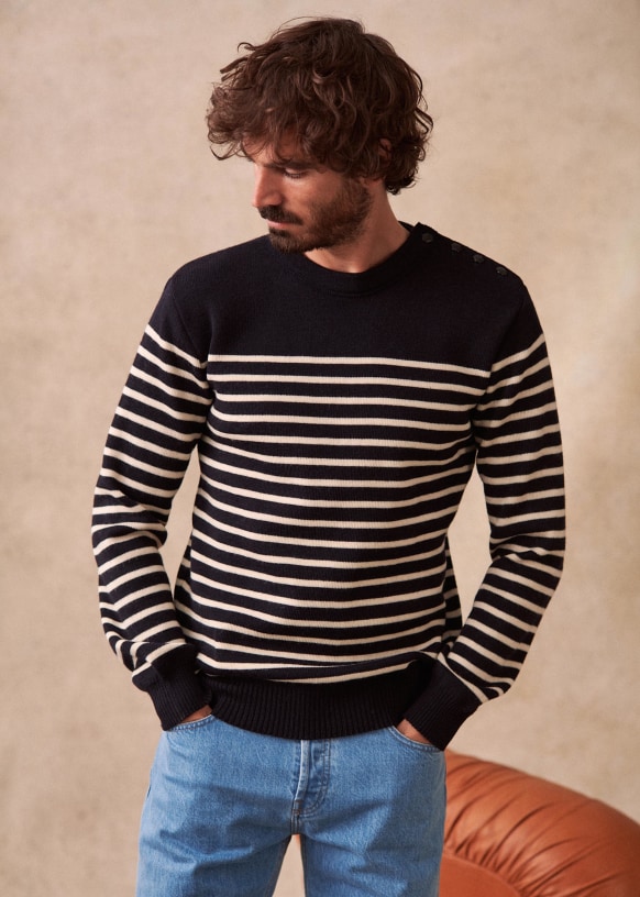 sezane striped sweater