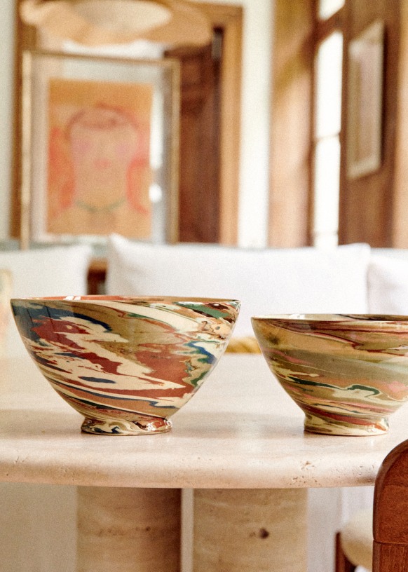Florence Girod - Salad Bowl - Large model - Mixed Earth - Sézane