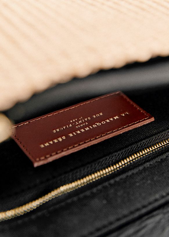 Milo Vintage Textile bag - Woven Straw - Textile - Sézane