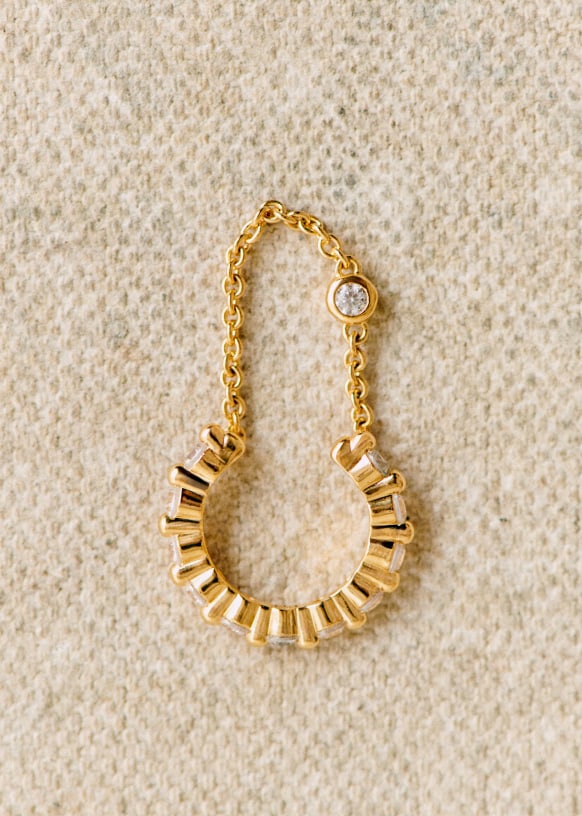 Loris Earrings Gold Majority recycled brass Sezane