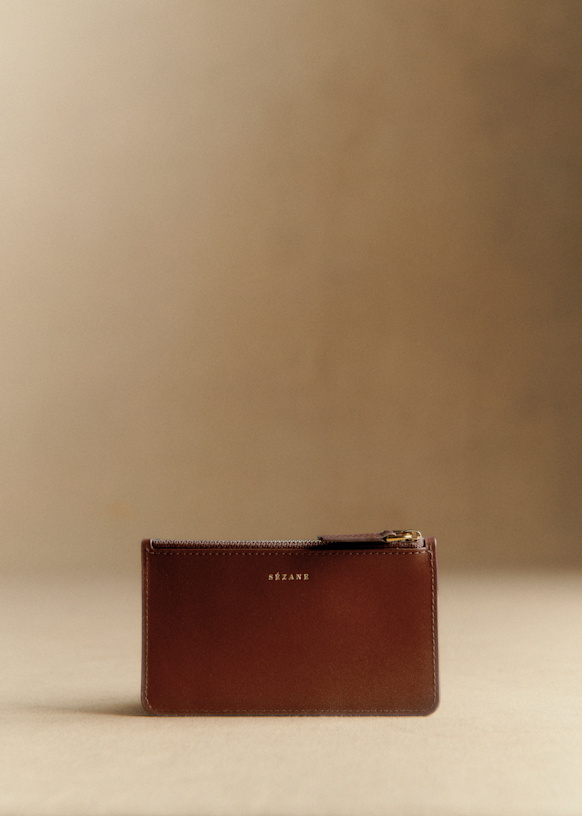 Alfred Large Card Holder - Black Crocodile Print - Bovine leather