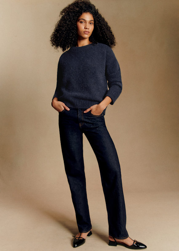 Amiel Jumper - Vanilla - Baby Alpaca - Sézane