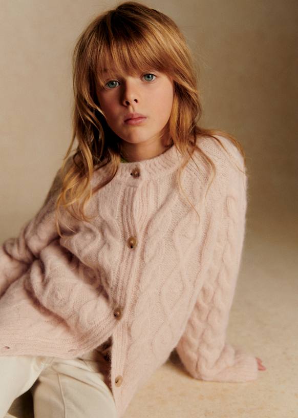 Orion Cardigan - Mottled camel - Alpaca - Sézane