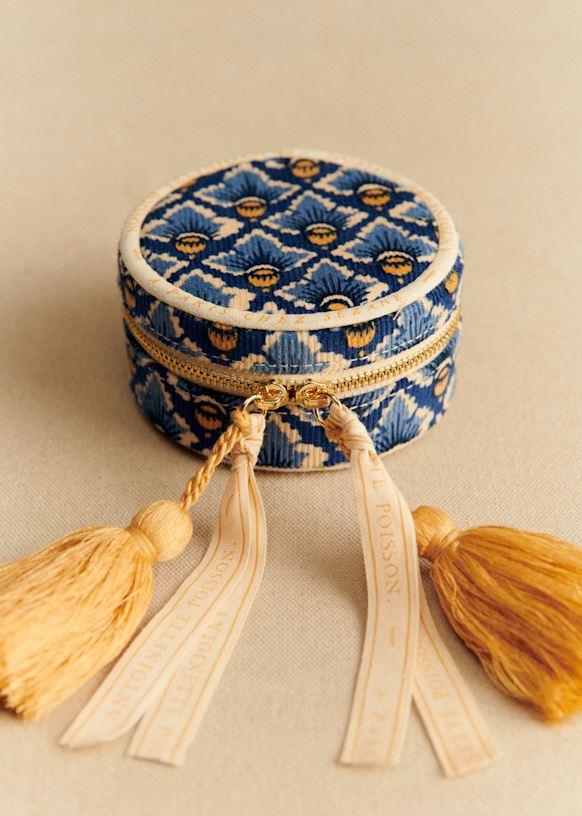 Jewellery Case - Sézane x Antoinette Poisson Box - Blue Diamond