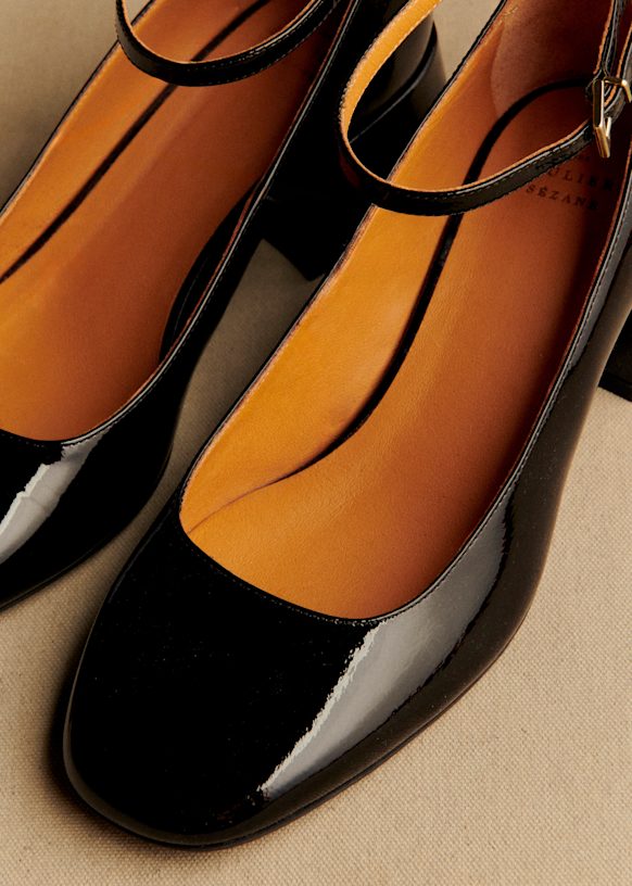 Mélanie Mary Janes - Patent Purple - Patent cowide leather - Sézane