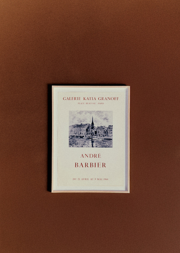 Affiche Galerie Katia Granoff, André Barbier, 1968