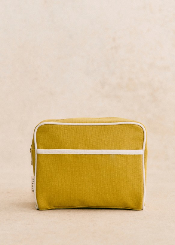 Yellow toiletry bag discount