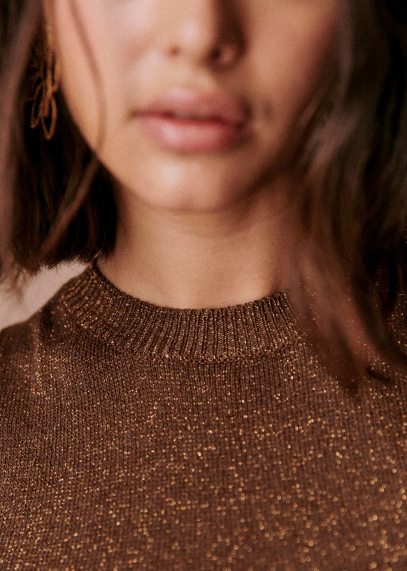 sezane gold dress Mahalia Dress - Gold - Viscose
